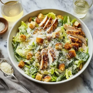 Ultimate Chicken Caesar Salad with Homemade Croutons Recipe