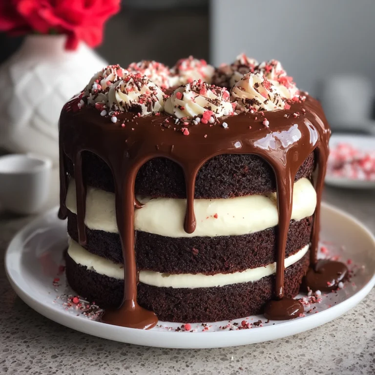 Valentines Drip Cake Steps Heavenly Treat