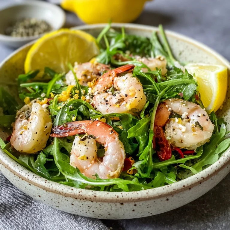 Zesty Lemon Arugula Shrimp Salad Your New Light
