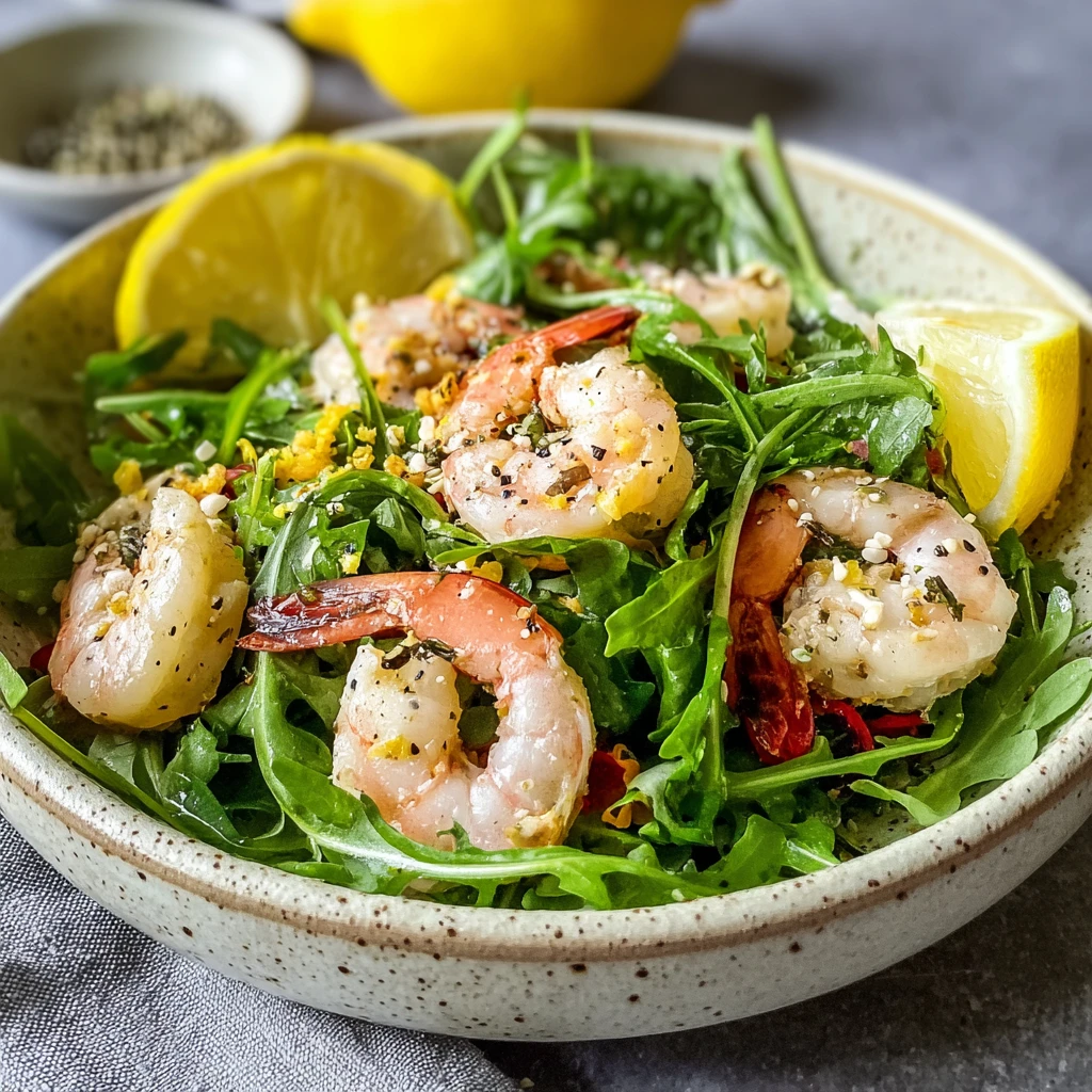 Zesty Lemon Arugula Shrimp Salad Your New Light