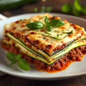 Zucchini Noodle Lasagna