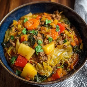African Cabbage Beef Stew