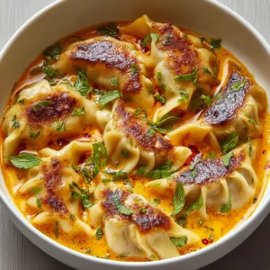 Baked Potstickers with Thai Curry