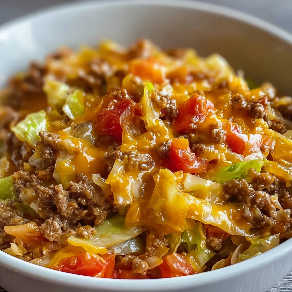 Best Cheesy Cabbage Beef Casserole Recipe Easy Cabbage Beef Cheese Bake Low Carb Cabbage Beef Casserole Cheesy Cabbage Bee...