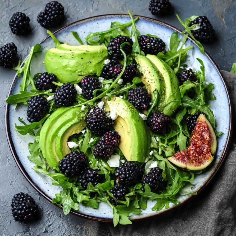 Blackberry Avocado Arugula Salad