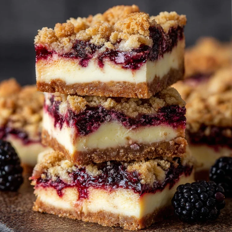 Blackberry Cheesecake Bars