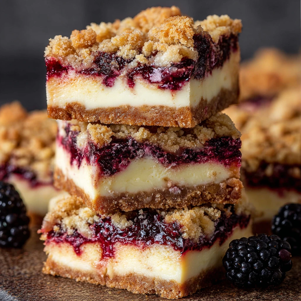 Blackberry Cheesecake Bars