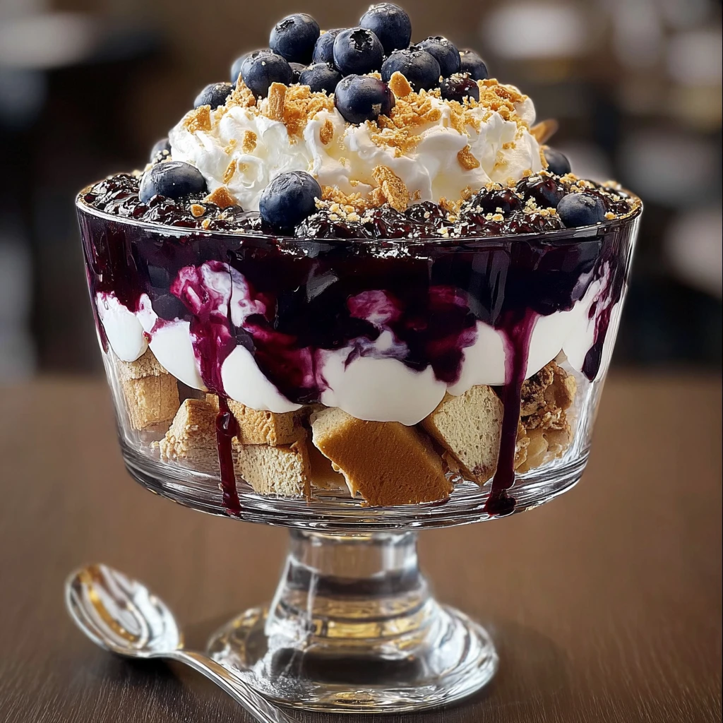 Blueberry Cheesecake Trifle Delight