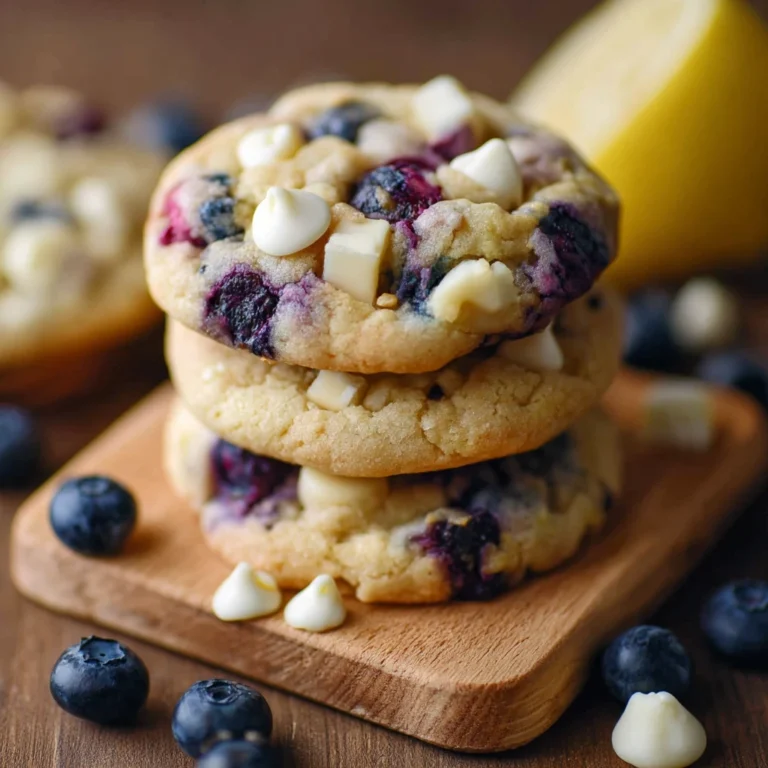 Blueberry Lemon White Chocolate Cookies