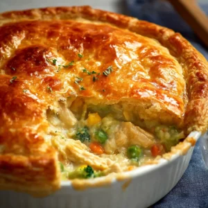 Broccoli Cheddar Chicken Pot Pie