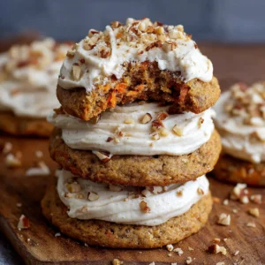 Carrot Cake Cookies (Ermine Frosting)