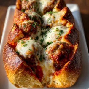 Cheesiest Meatball Sub Bombs