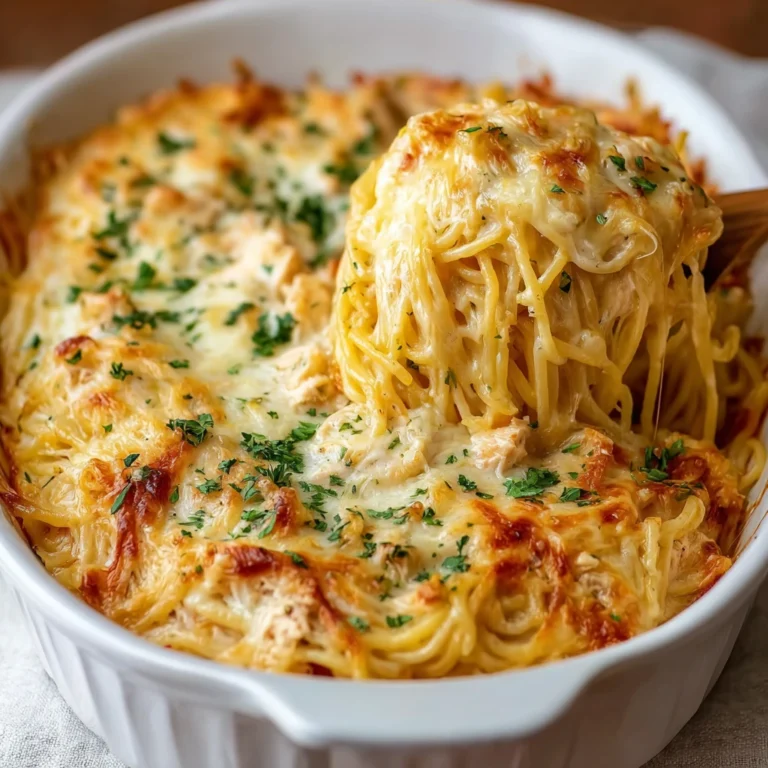 Cheesy Chicken Spaghetti Casserole Comfort Food Bliss