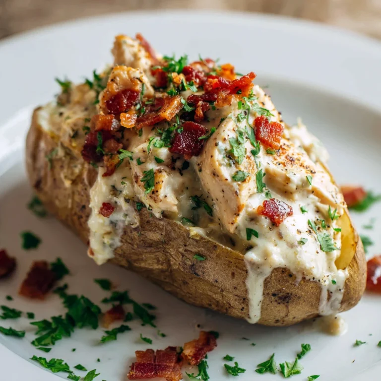Chicken Alfredo Potatoes
