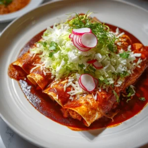 Chicken Enchiladas Rojas