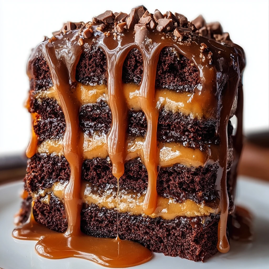 Chocolate Caramel Coffee Cake