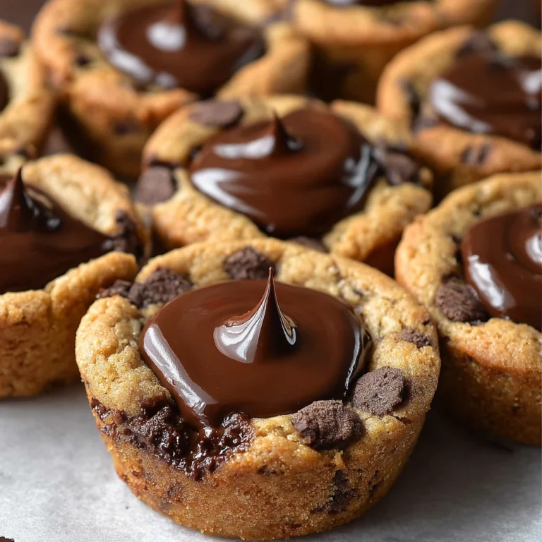 Chocolate Chip Cookie Cups Nutella