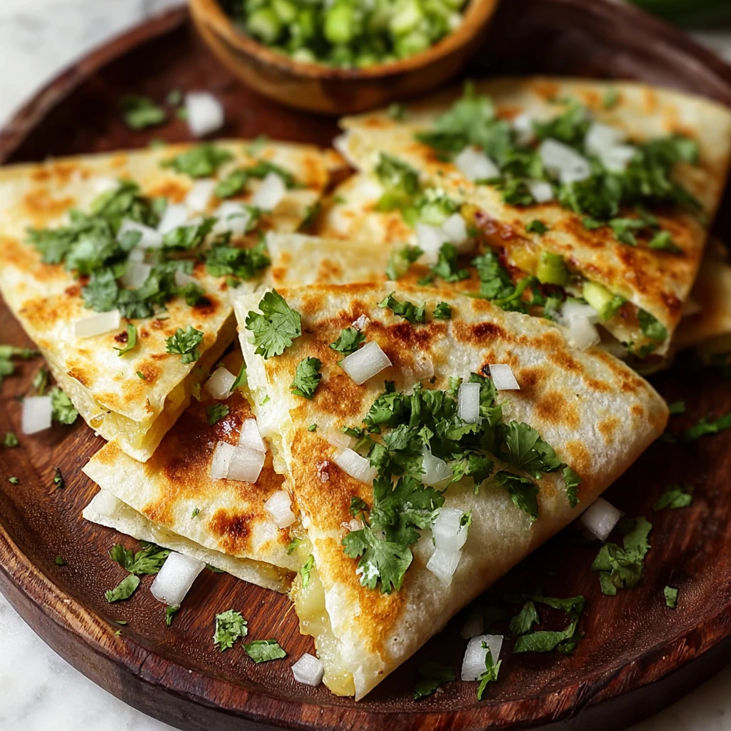 Crispy Potato Quesadillas