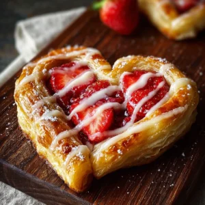 Delicious Classic Strawberry Danish