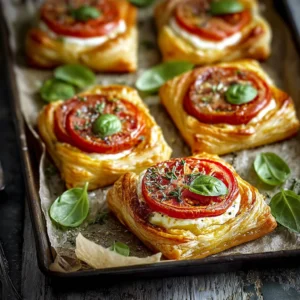 Easy Tomato Tartlets with Puff Pastry for Effortless Entertaining