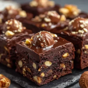 Ferrero Rocher Fudge Brownies