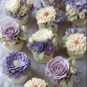Floral Buttercream Cupcakes