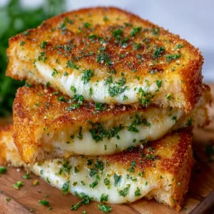 Garlic Bread Grilled Cheese