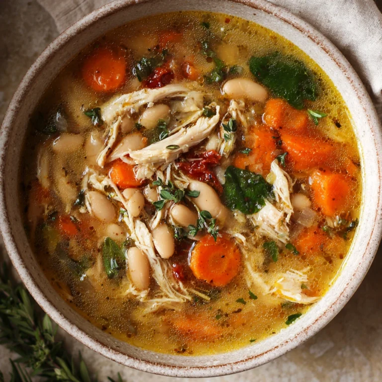 Hearty Chicken Tuscan Soup
