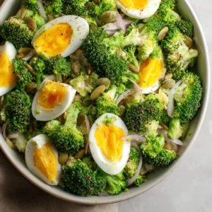 HIGH PROTEIN BROCCOLI SLICE SALAD