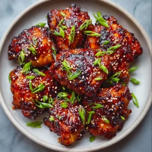 Korean Sticky Chicken Thighs