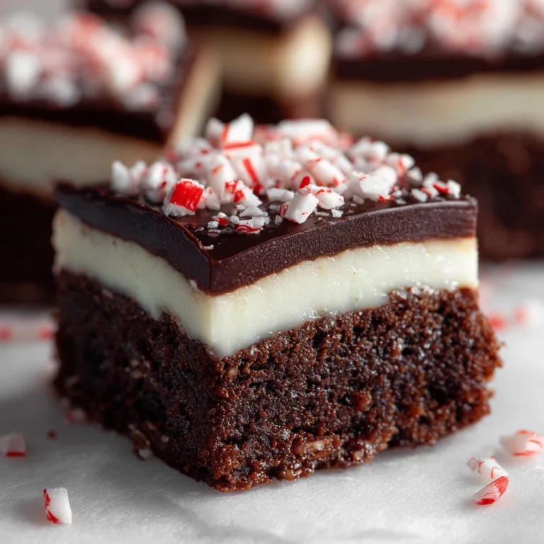Layered Peppermint Brownies
