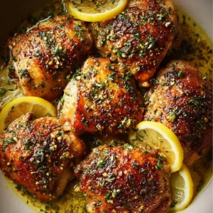 Lemon Garlic Butter Chicken Thighs