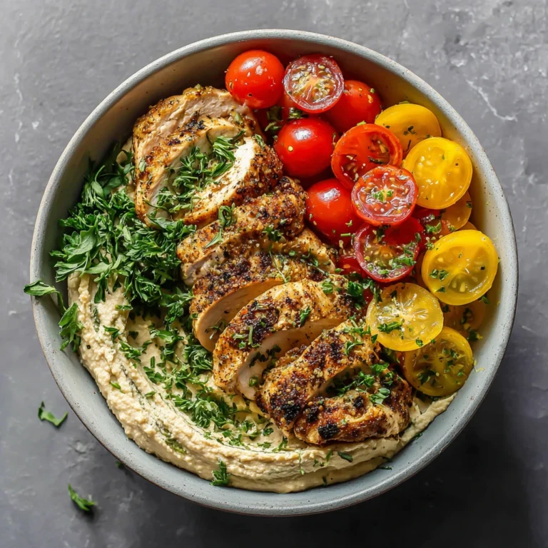 Lemon Herb Hummus Bowls