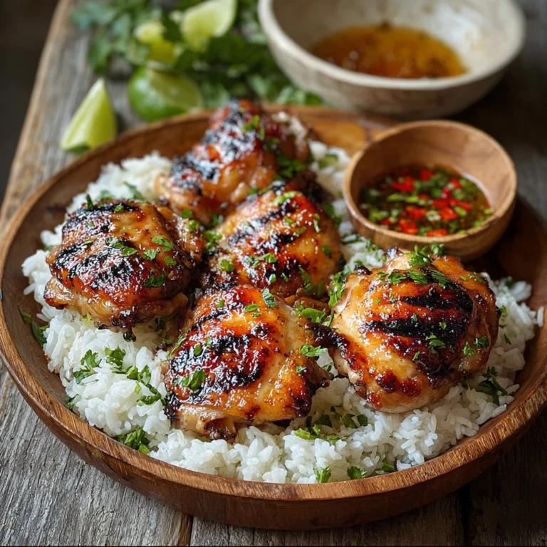 Lemongrass Garlic Grilled Chicken Thighs