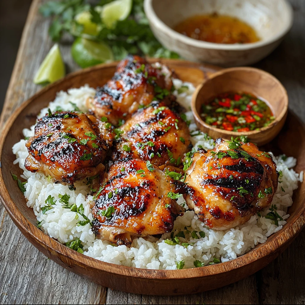 Lemongrass Garlic Grilled Chicken Thighs