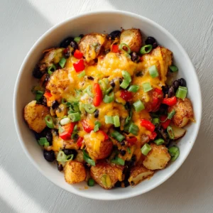 Microwave Loaded Potato Bowl