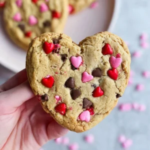 M&M Heart Cookies