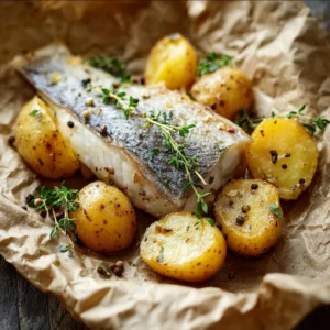 Parchment Fish Potatoes