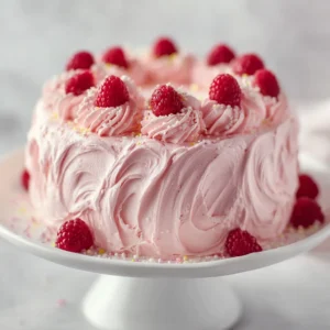 Pink Angel Food Cake