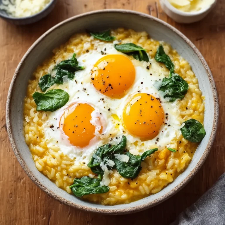 Pumpkin Soup Risotto Eggs