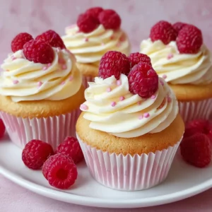 Raspberry White Chocolate Cupcakes
