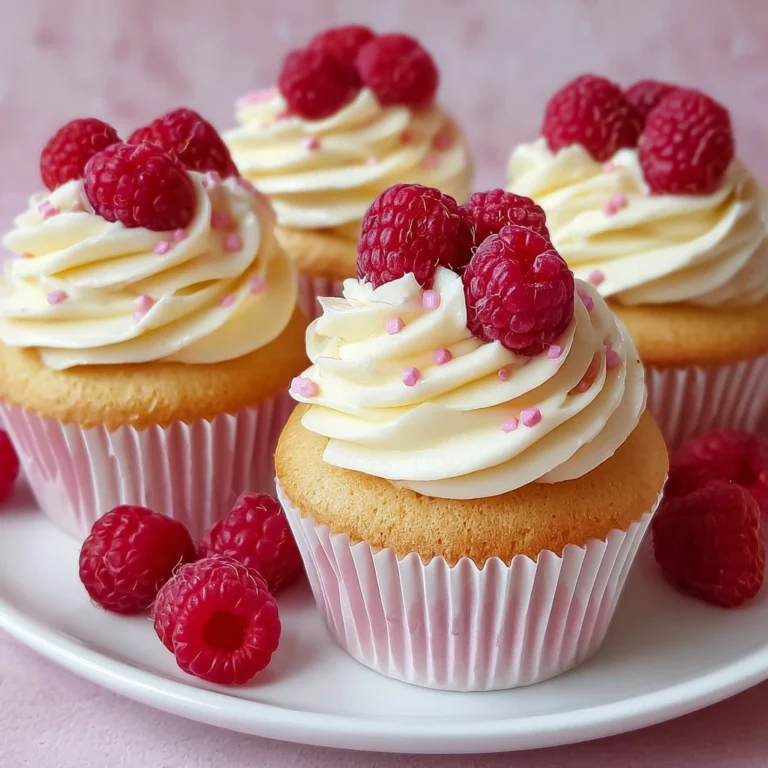 Raspberry White Chocolate Cupcakes