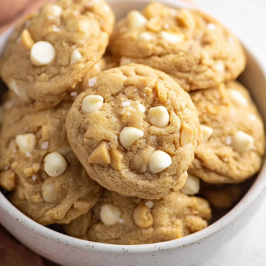 Salted Honey White Chocolate Macadamia Nut Cookies