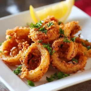 Spanish Paprika Fried Calamari