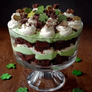 Festive & Irresistible St Patrick’s Day Brownie Trifle – The Ultimate Party Dessert