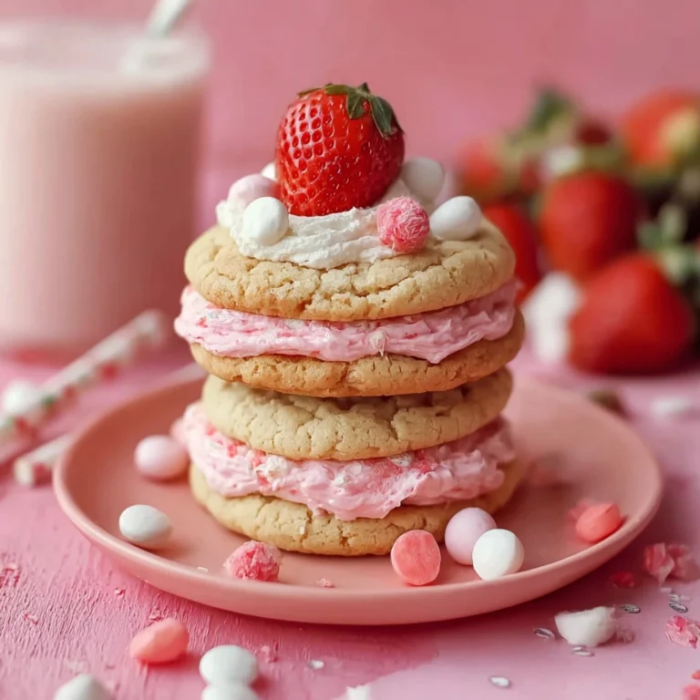Strawberry Milkshake Cookies