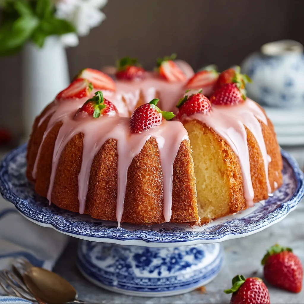 Strawberry Pound Cake
