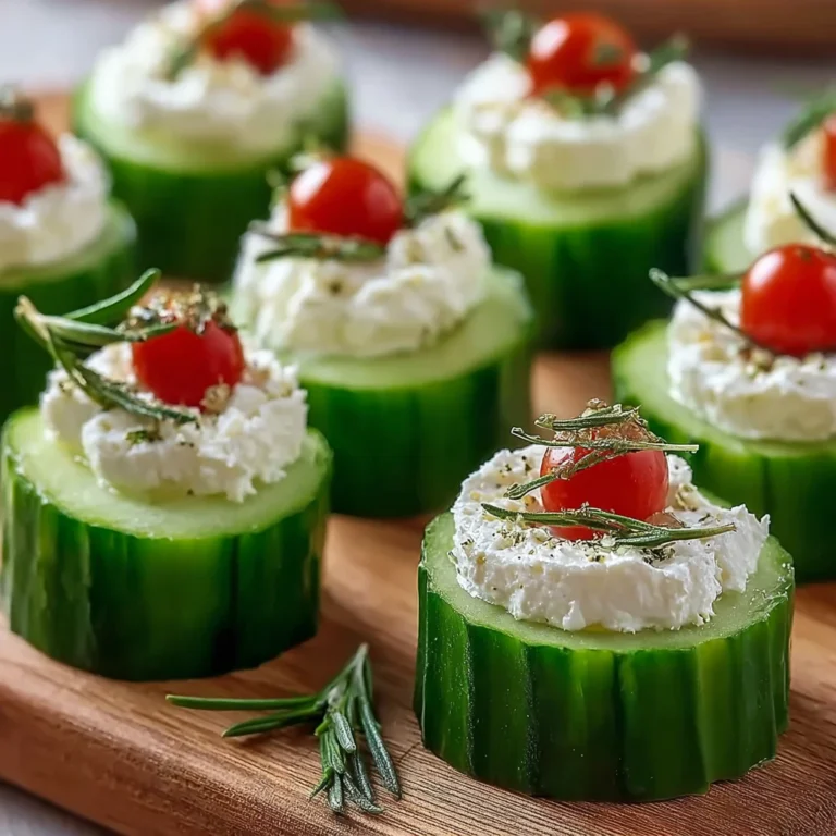 Stuffed Cucumber Bites Refreshing Summer Delight