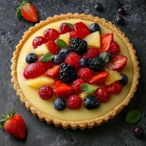 Vanilla Custard Fruit Tart
