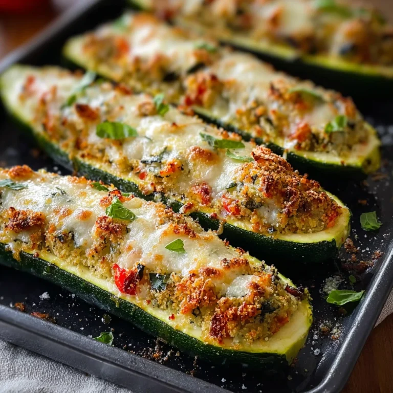 Zucchini Parmesan Boats